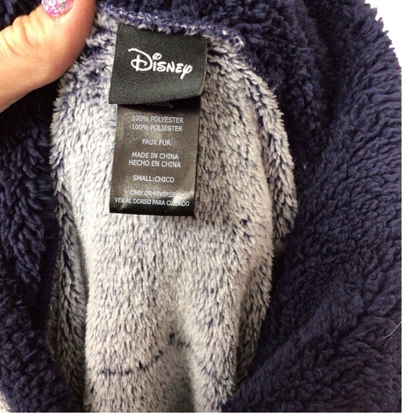 Disney Gray and Black Mickey Mouse Pajama Hoodie - Picture 4 of 4